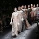 Models present creations for Valentino during the 2016 Spring/Summer ready-to-wear collection fashion show, on October 6, 2015 in Paris. AFP PHOTO / PATRICK KOVARIK (Photo credit should read PATRICK KOVARIK/AFP/Getty Images)
